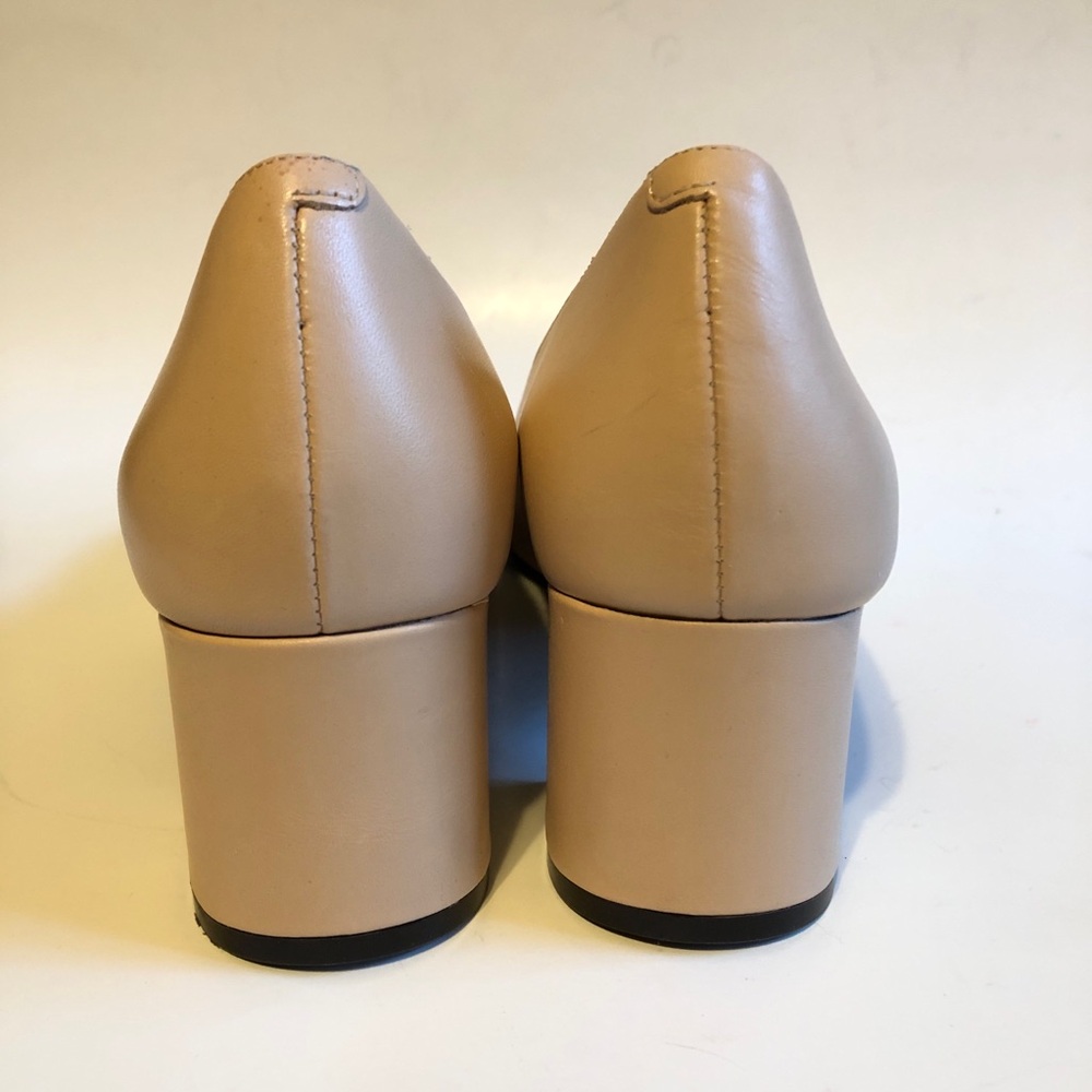 NWOT Sz 7.5 Cole Haan Dawna Grand Pump Nude & Black Patent Toe - Picture 13 of 16